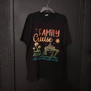 Family Cruise 2024 T-Shirt - Black XL